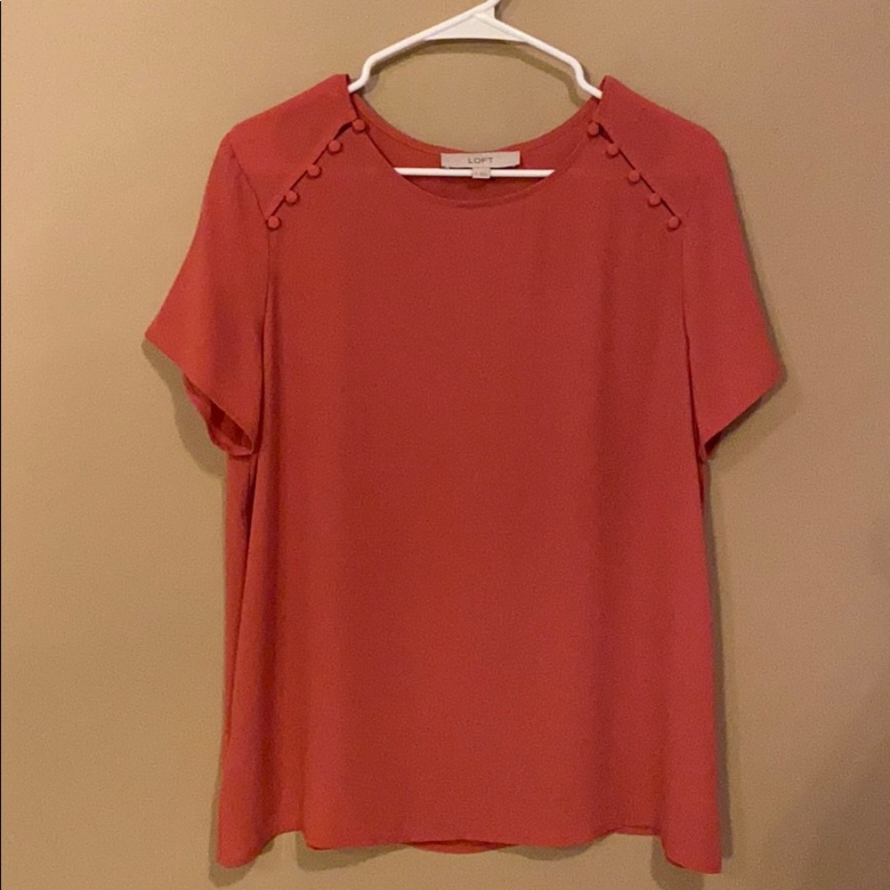 Loft Short Sleeve Dress Shirt Medium